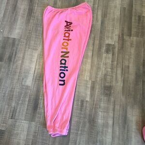Aviator Nation Pink and Multicolor Kids Joggers